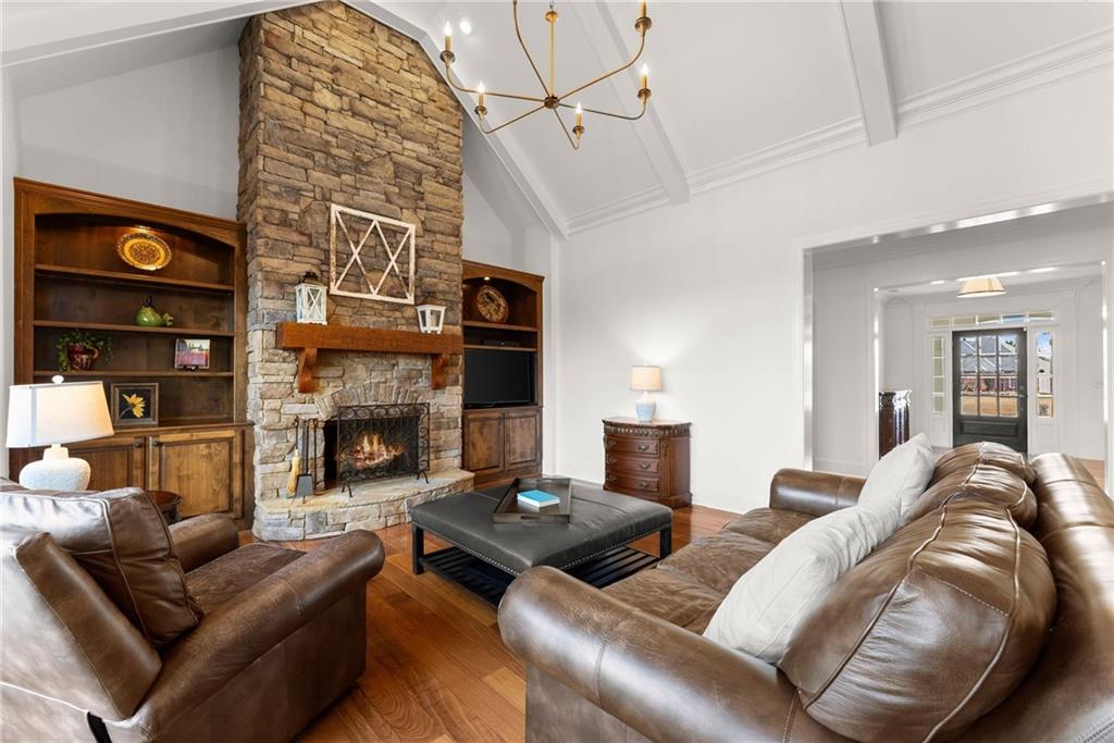 4529 Montclair Circle Gainesville, GA 30506 - Photo 6 of 35 a living room with furniture and a fireplace