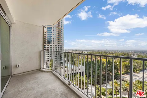 a view of balcony with city view