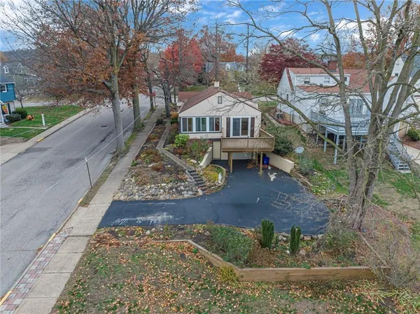 an aerial view of a city with lots of residential buildings