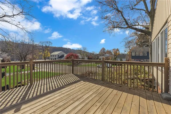 a view of city from a balcony