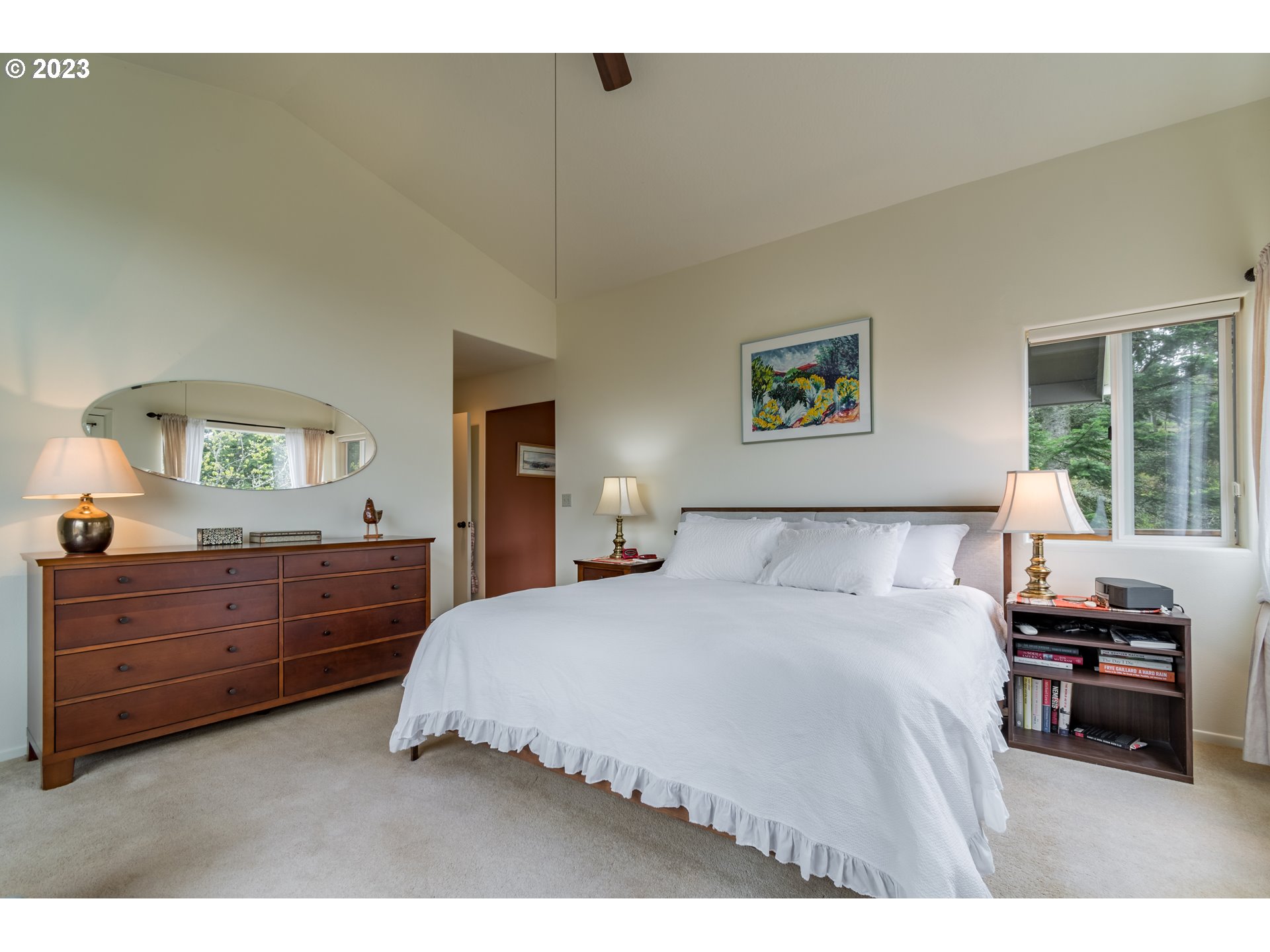 84984 Appletree Drive Eugene, OR 97405 - Photo 31 of 48 a bedroom with a bed and a dresser