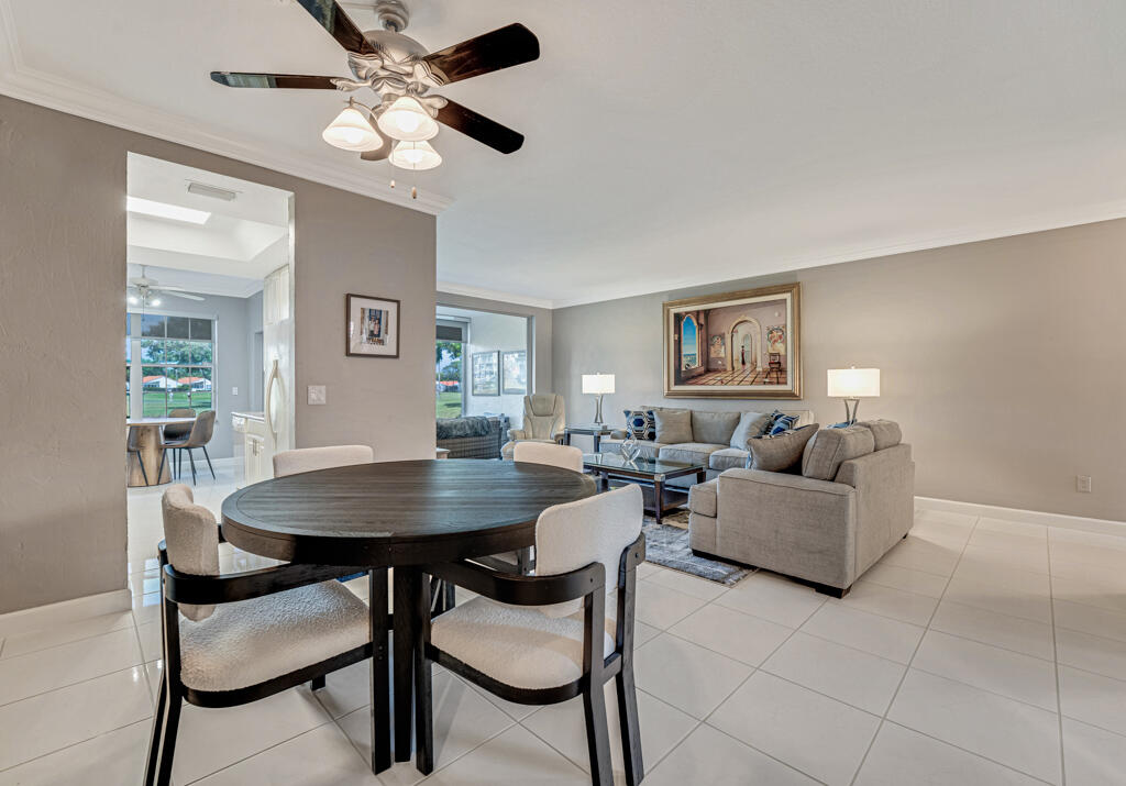 17061 Emile Street, Unit 3 Boca Raton, FL 33487 - Photo 9 of 44 Dining Rm to Kitchen to Living Rm