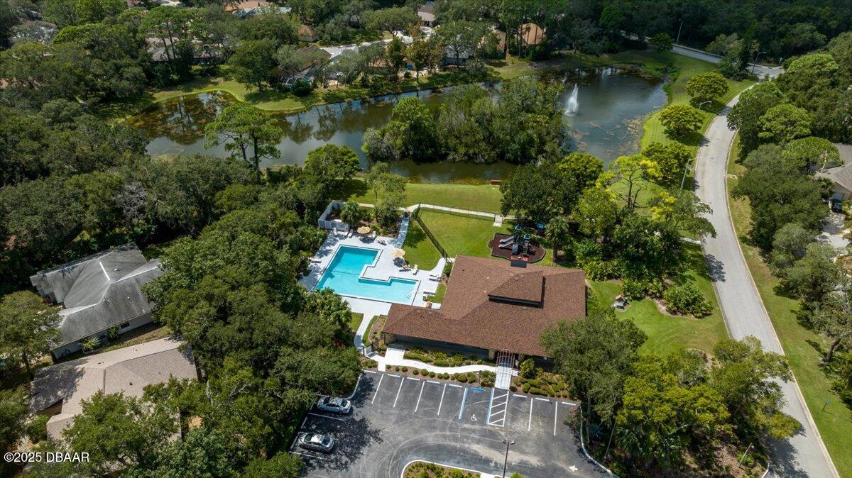 6225 Ranier Circle Port Orange, FL 32127 - Photo 48 of 50 an aerial view of a house with outdoor space and lake view