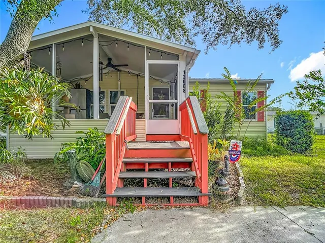 a backyard of a house