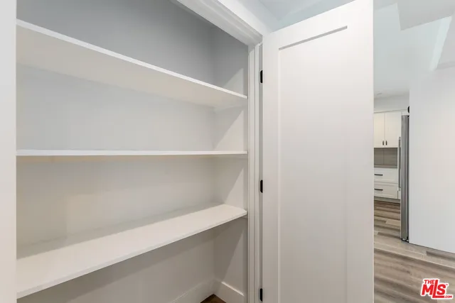 a close view of closet
