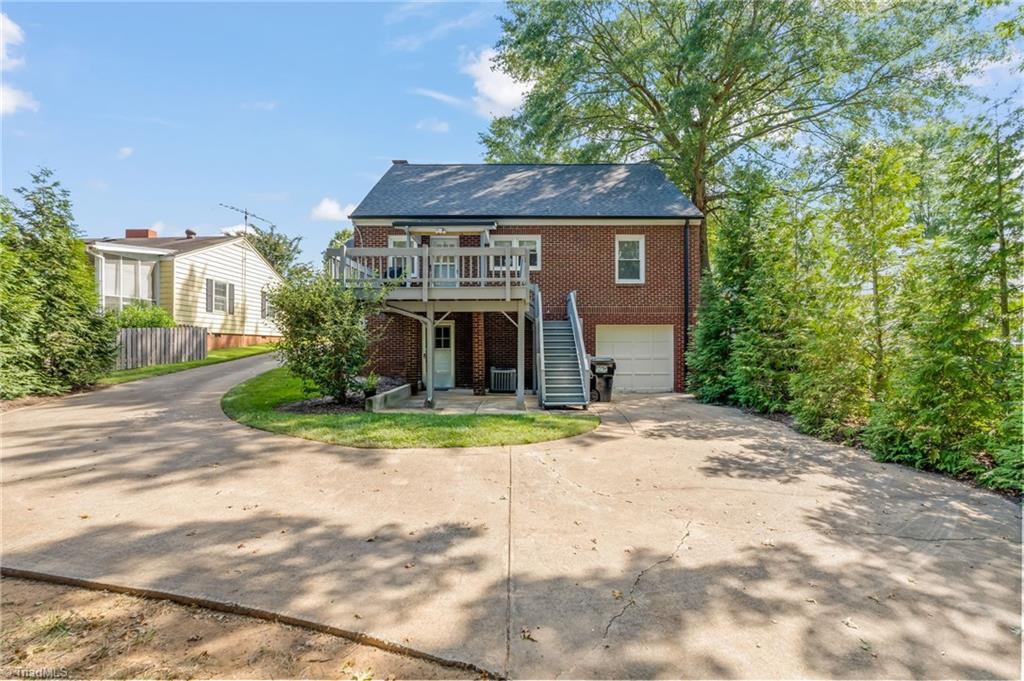 416 West Lexington Avenue High Point, NC 27262 - Photo 37 of 45 Garage space and lovely Large deck