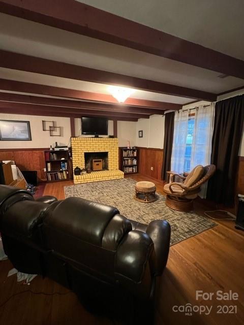 3229 Hiwassee Dam Access Road Murphy, NC 28906 - Photo 8 of 20 a living room with furniture and a fireplace