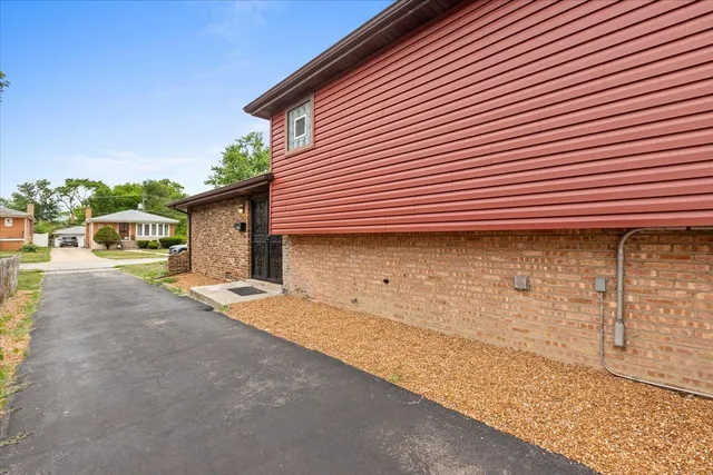 a backyard of a house