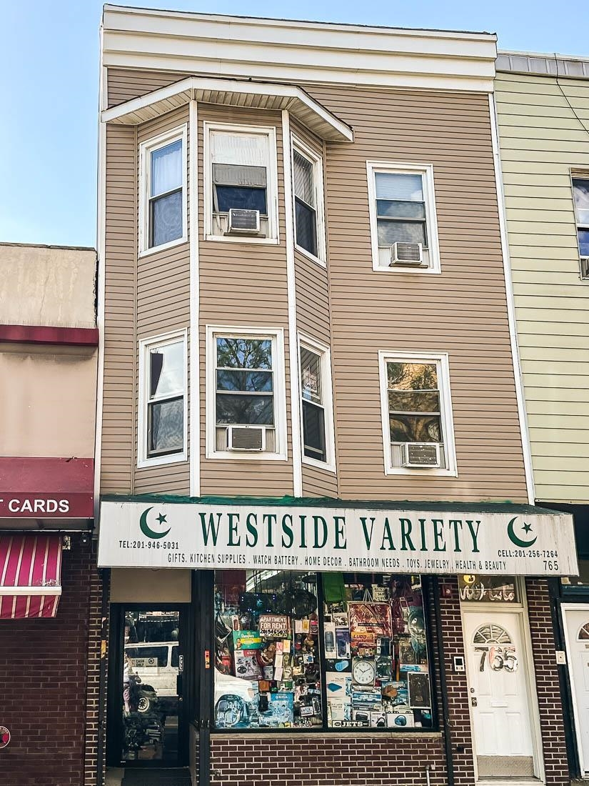 a front view of a building