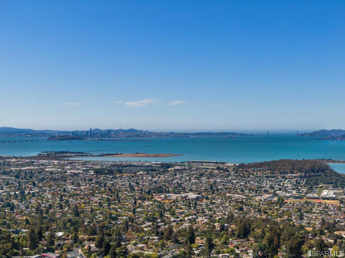 an aerial view of a beach