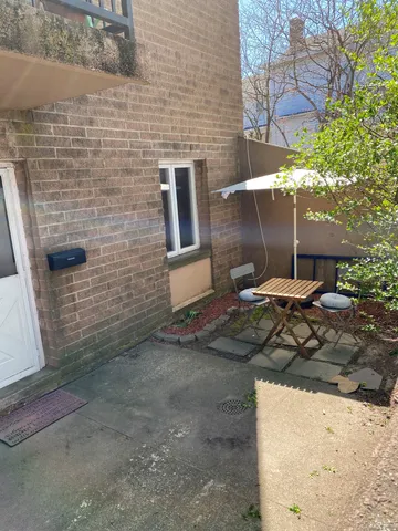 a backyard of a house