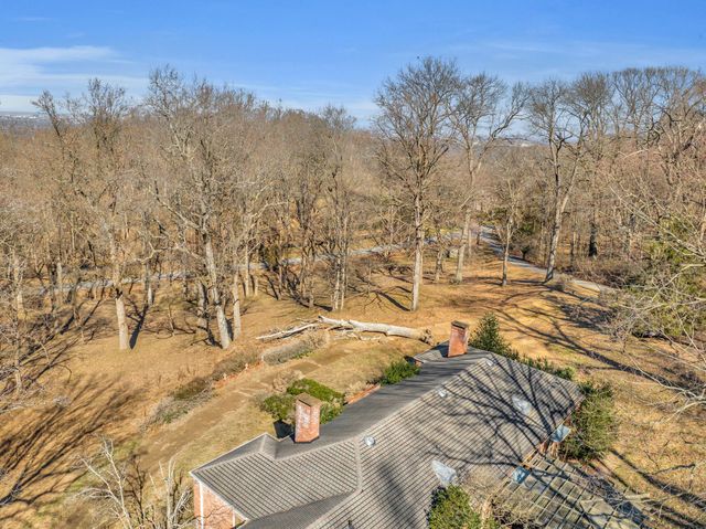 a view of empty space with trees
