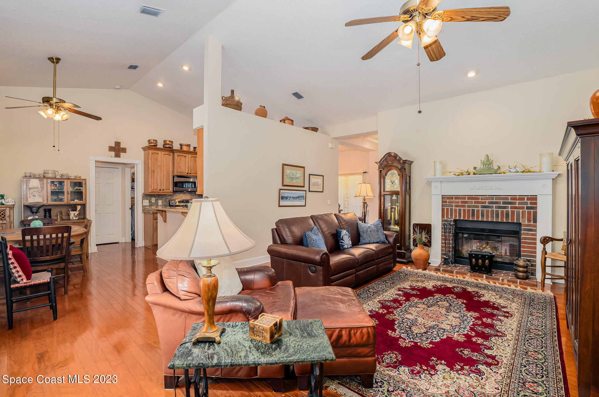 4309 Davidia Drive Melbourne, FL 32934 - Photo 12 of 47 Firplace from Family Room