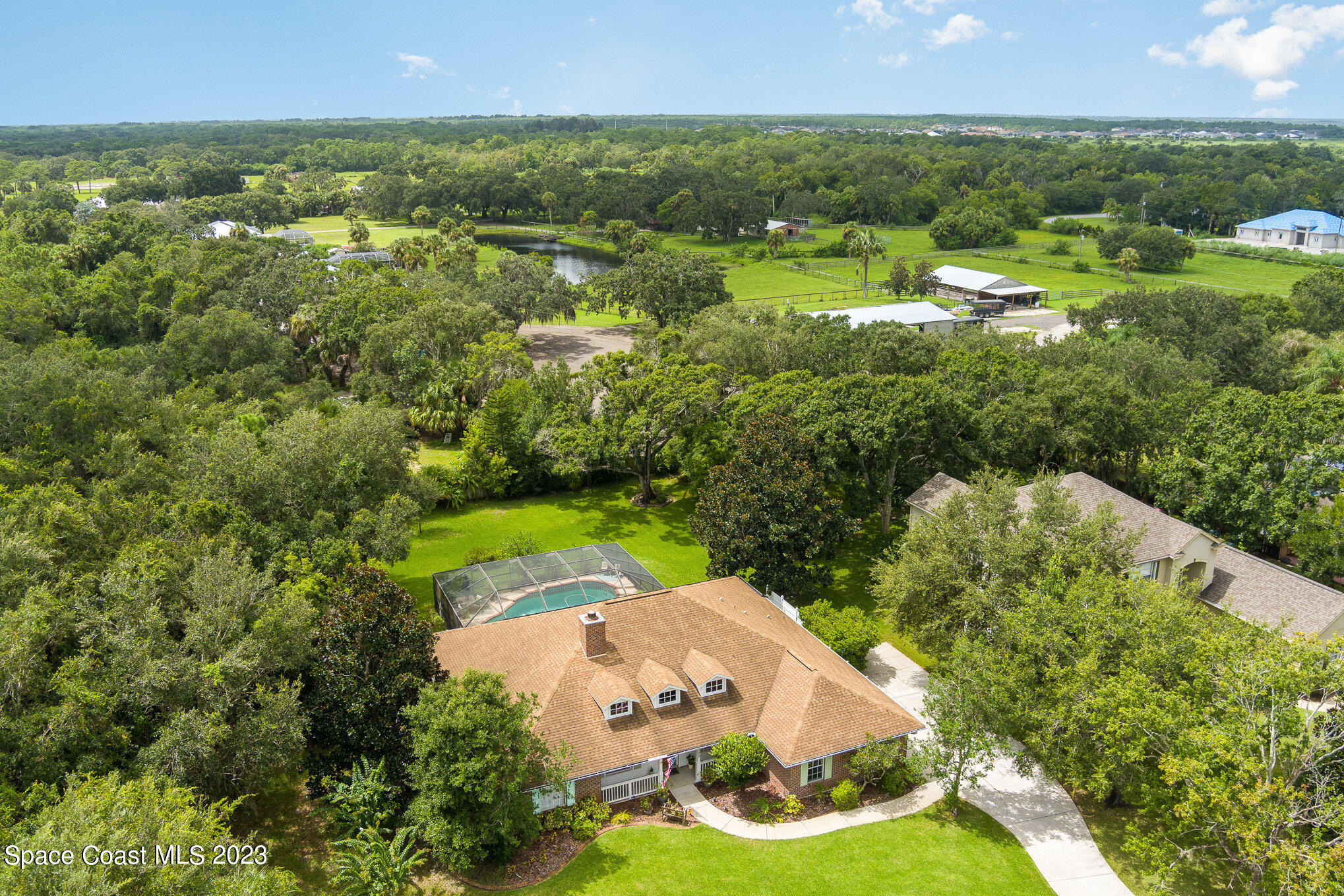 4309 Davidia Drive Melbourne, FL 32934 - Photo 5 of 47 Aerial view