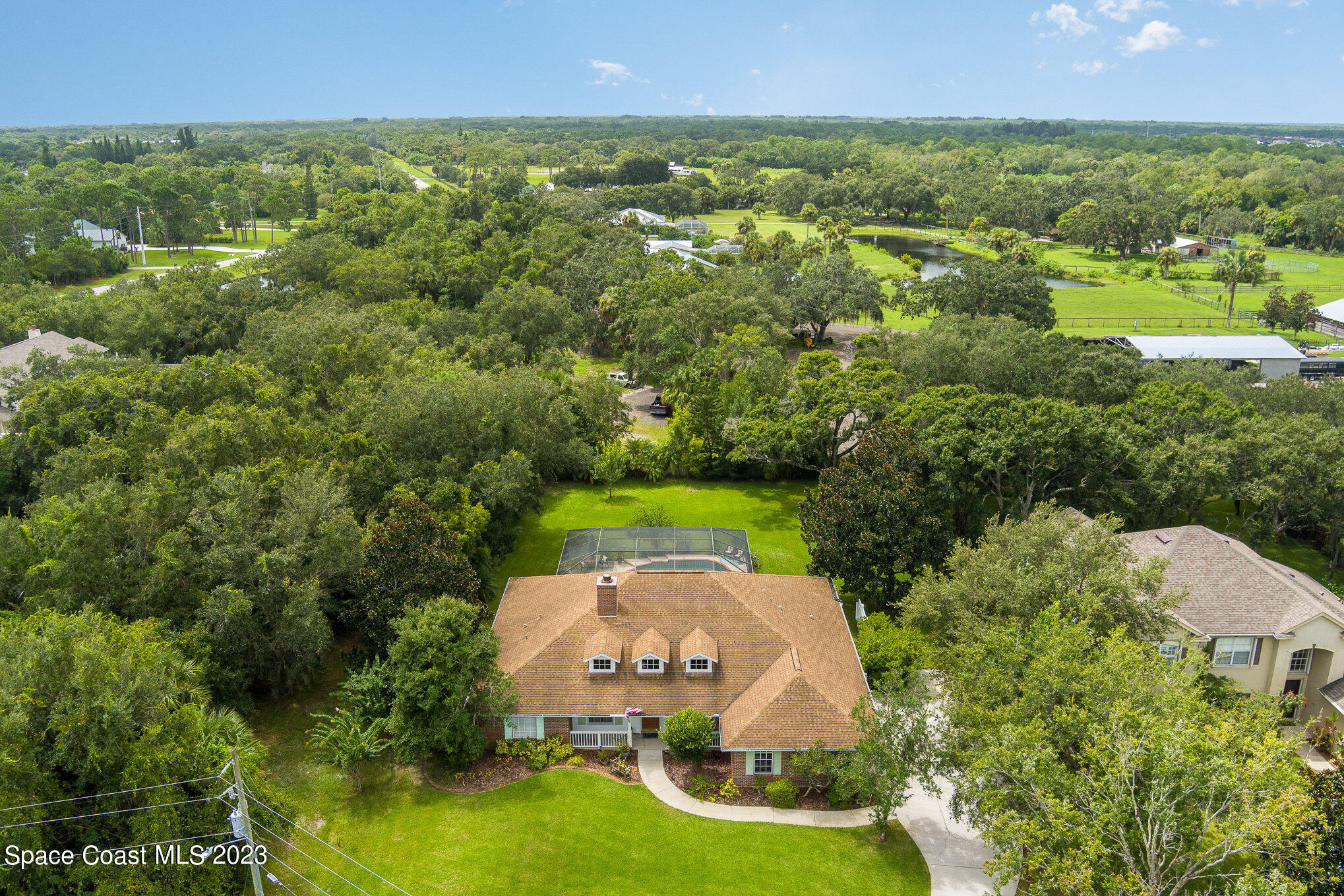 4309 Davidia Drive Melbourne, FL 32934 - Photo 7 of 47 Aerial view