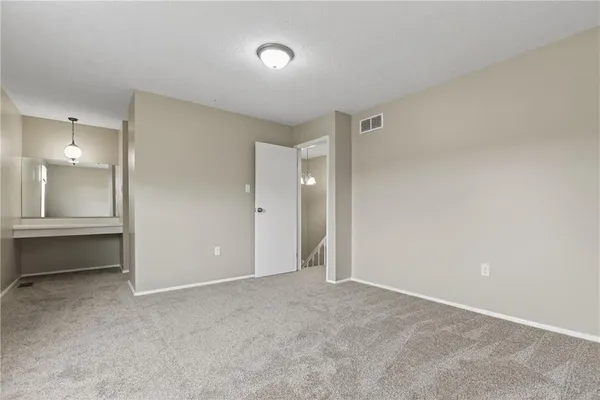 a view of an empty room