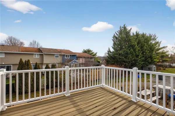 a view of a roof deck