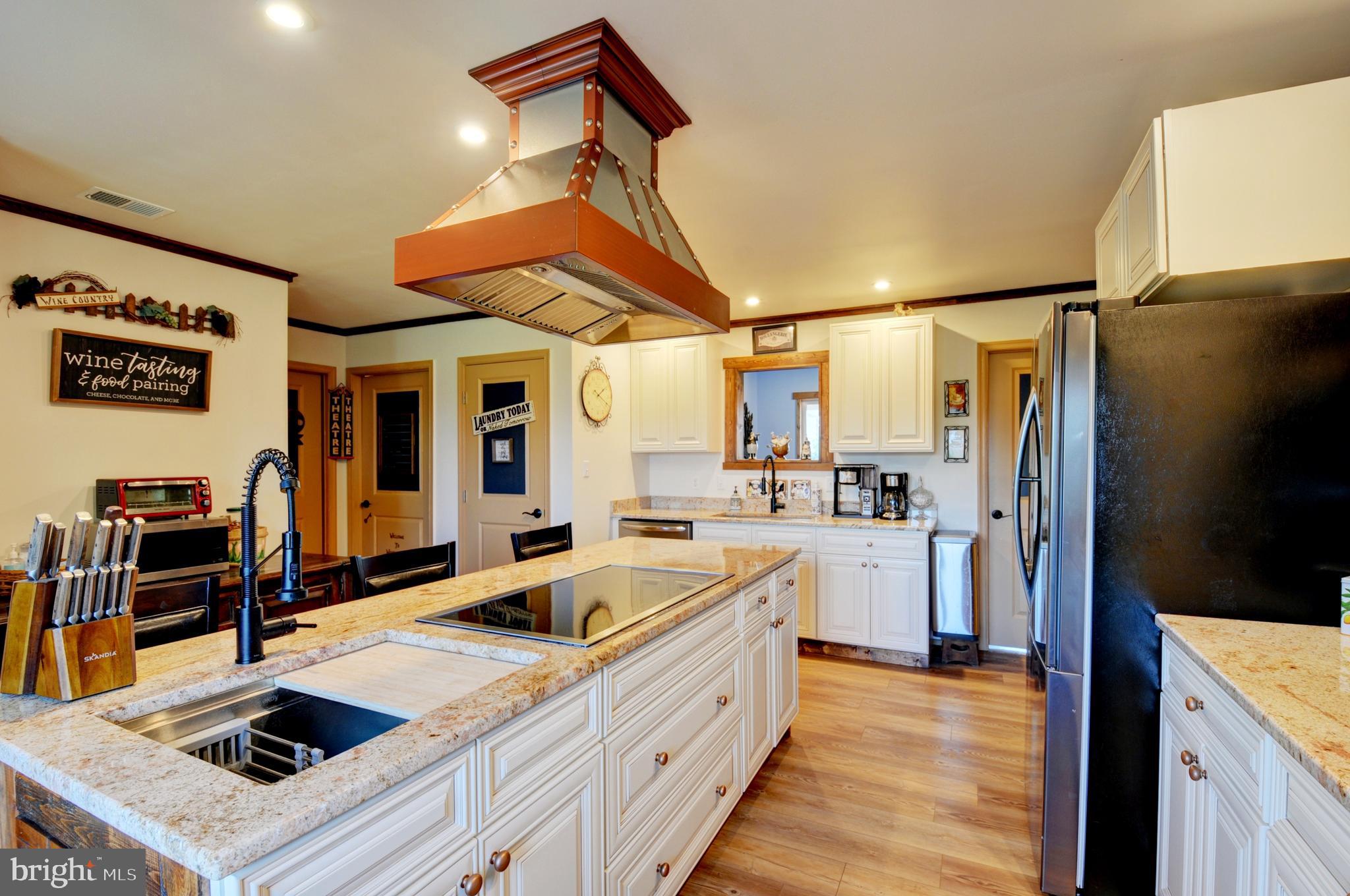 Custom kitchen with island