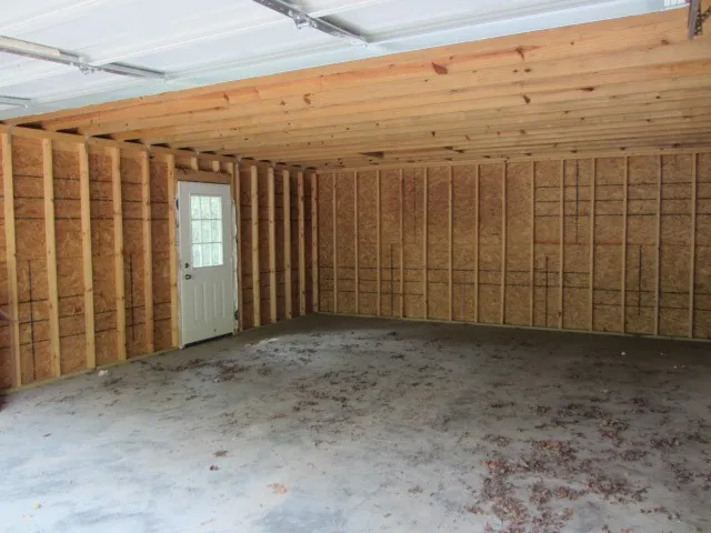 a view of a room with an empty space