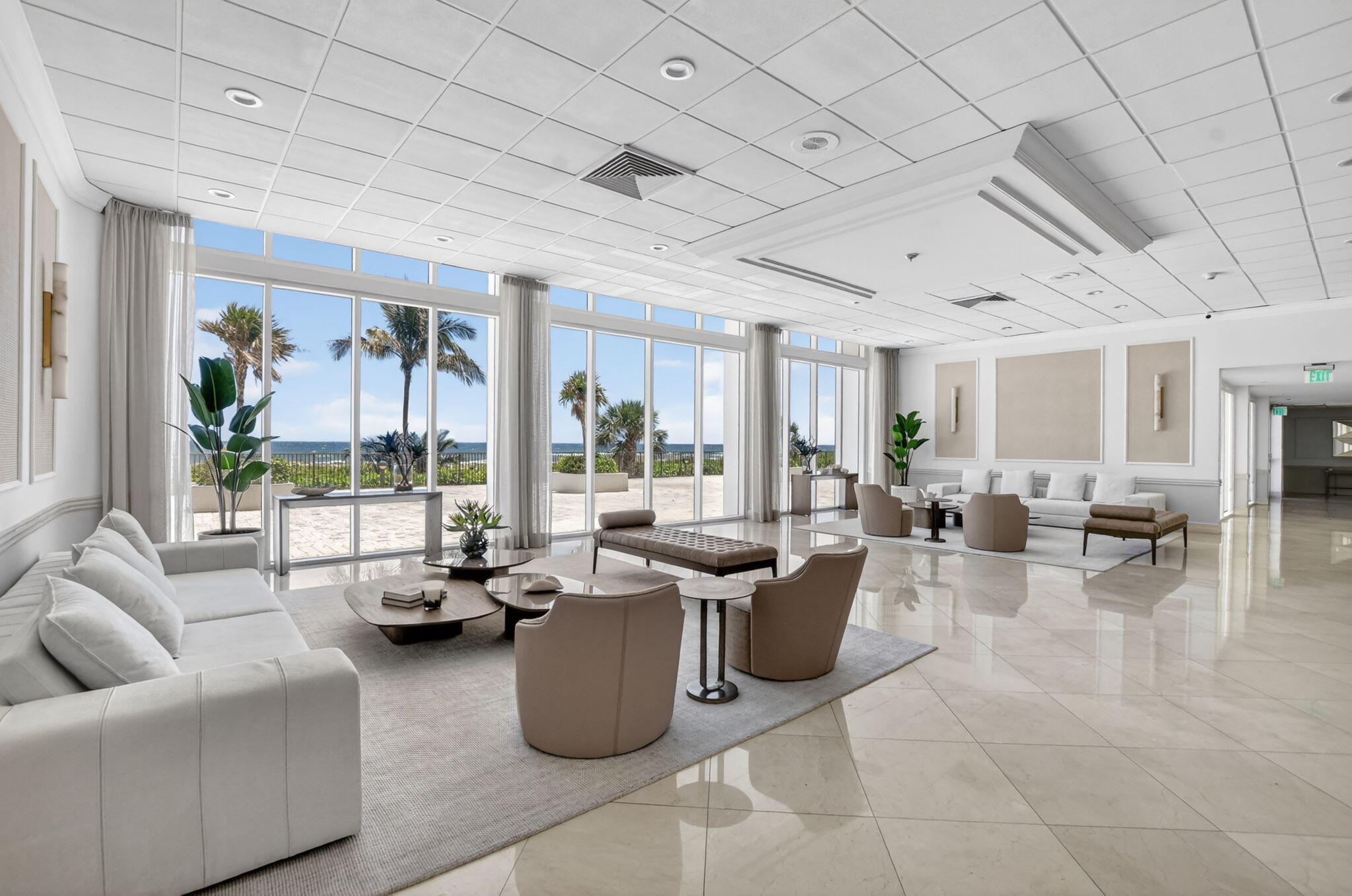 2800 South Ocean Boulevard, Unit 23C Boca Raton, FL 33432 - Photo 50 of 50 a living room with furniture and a large window