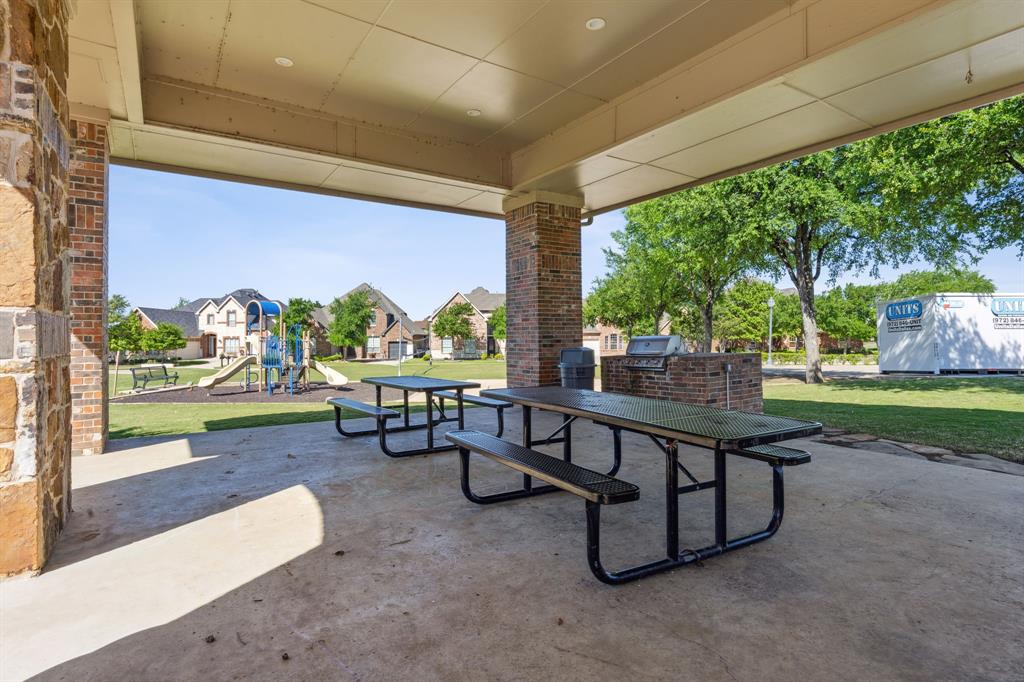 3370 Nation Drive Frisco, TX 75034 - Photo 37 of 37 a view of backyard with outdoor seating and outdoor space