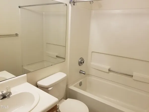 an empty room with closet