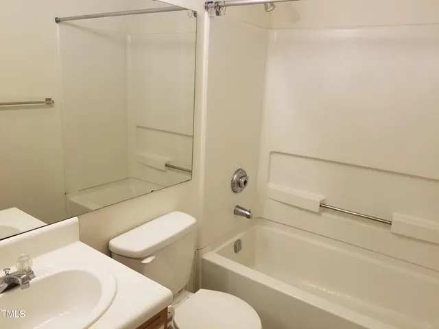 an empty room with closet