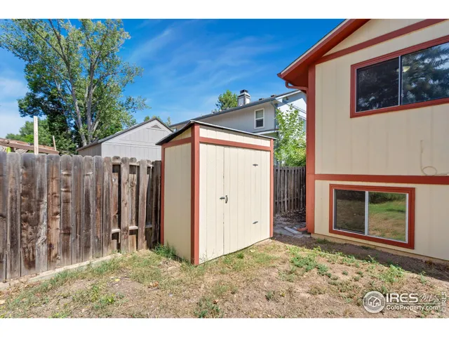 a backyard of a house