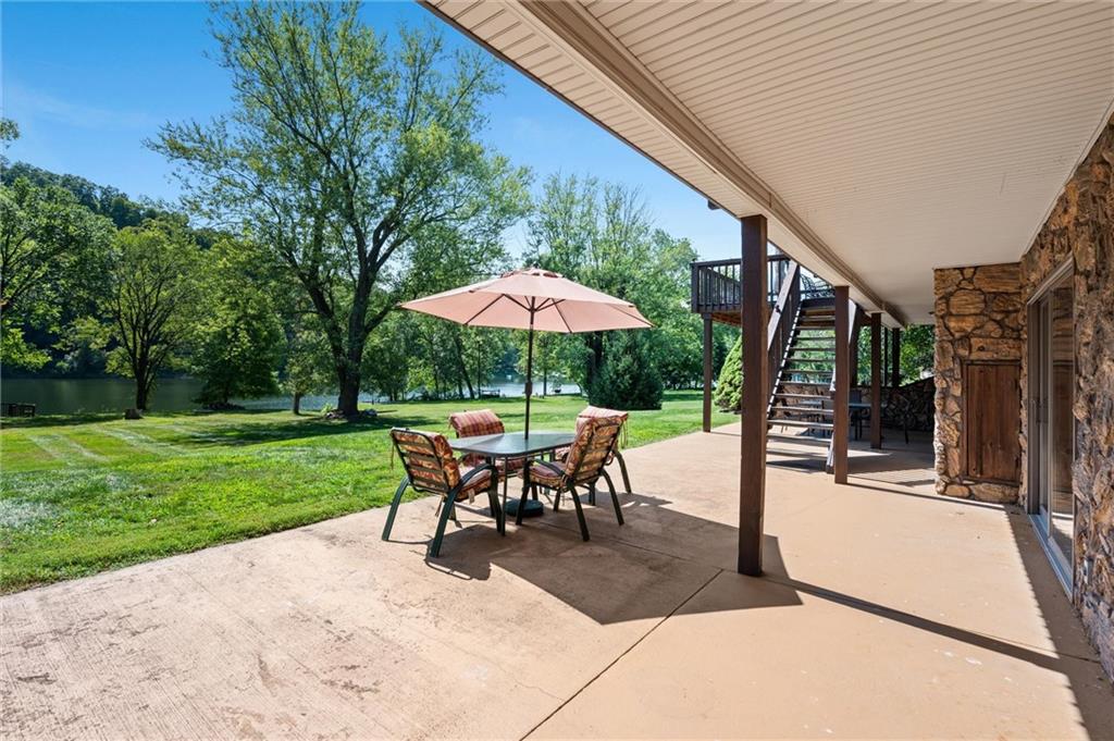 1164 River Road Freeport, PA 16229 - Photo 32 of 50 a view of outdoor space yard deck patio and outdoor kitchen
