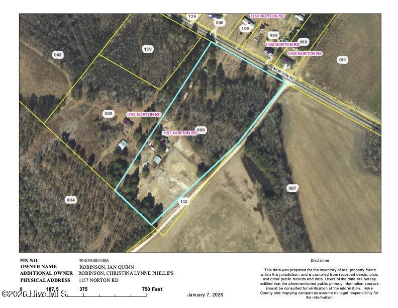 1157 Norton Road Raeford, NC 28376 - Photo 39 of 39 1157 Norton Rd Aerial