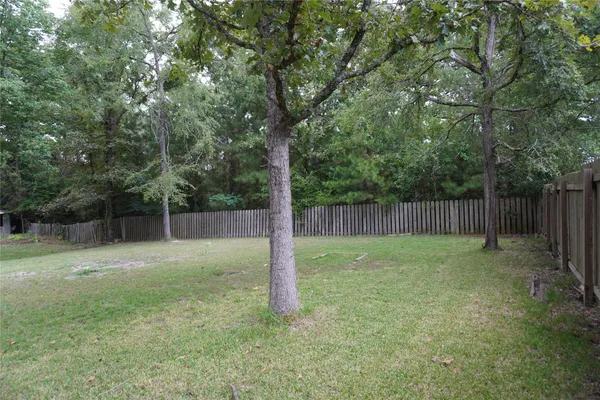 a backyard of a house