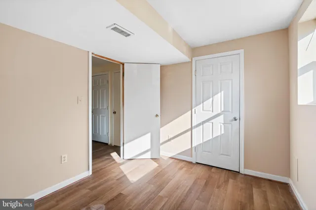 a view of an empty room