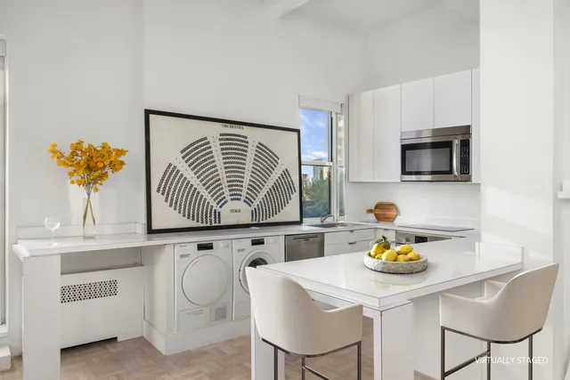 a close view of a closet in the kitchen