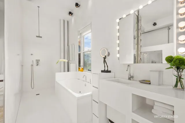 a view of a balcony with city view