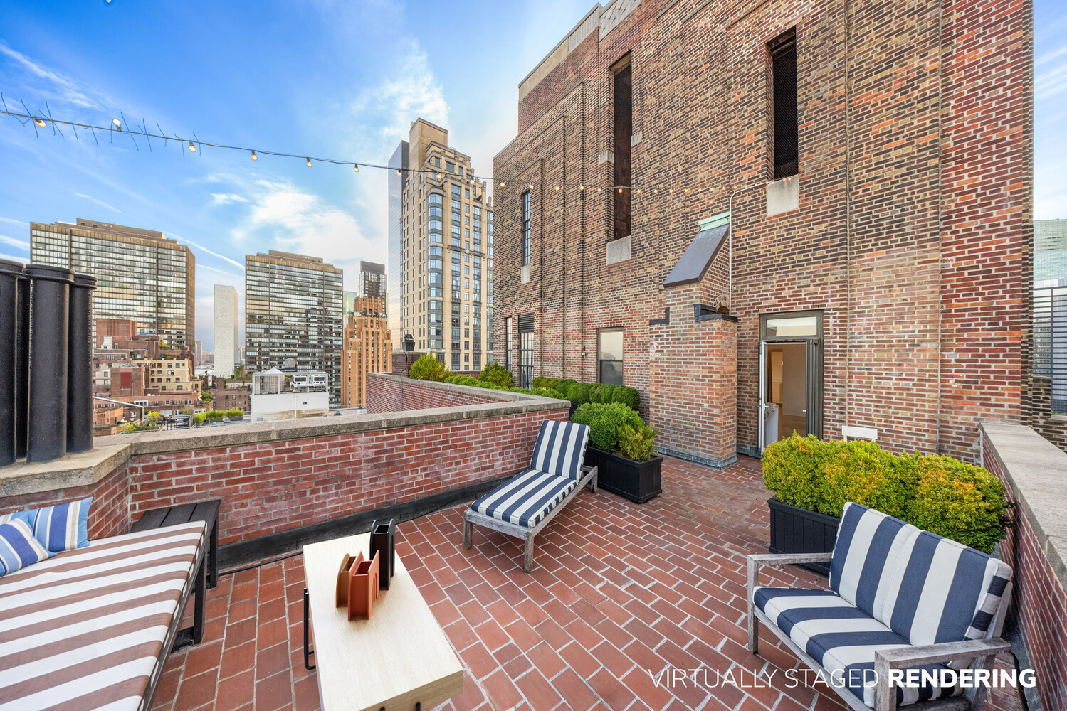 400 East 52nd Street, Unit PHTOWER Manhattan, NY 10022 - Photo 17 of 23 a view of outdoor space patio and barbeque oven