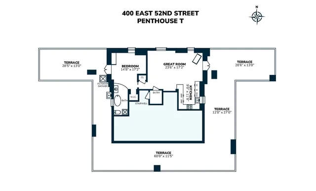 $2,150,000 | 400 East 52nd Street, Unit PHTOWER | Midtown East