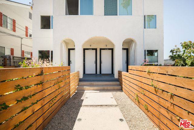 a view of a building with many windows