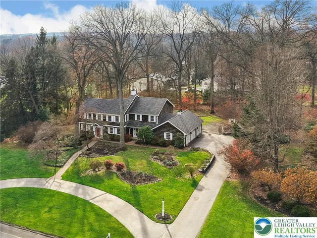 a view of a house with garden