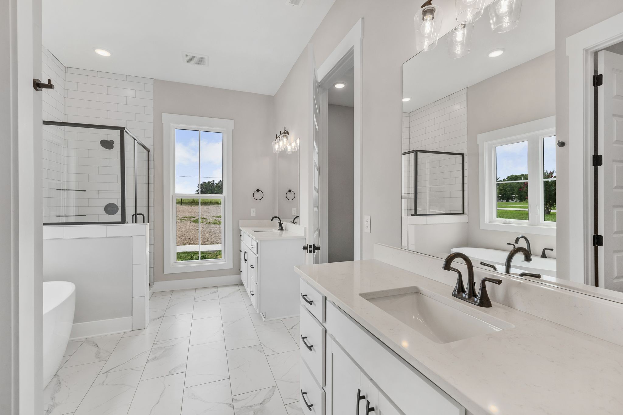 1694 McAfee Road Morrison, TN 37357 - Photo 21 of 41 a bathroom with a sink a toilet and shower