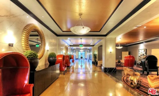 a view of a house with potted plants