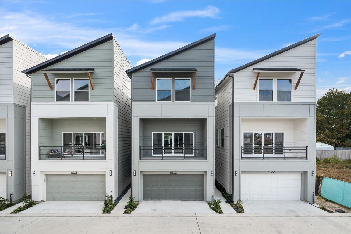 4710 Moving Meadows Houston, TX 77018 - Photo 3 of 42 Dacasa Homes brings a modern sleek design with stunning color pallets and design to accompany rare gems such as covered balconies to enjoy from your living area on the second floor.