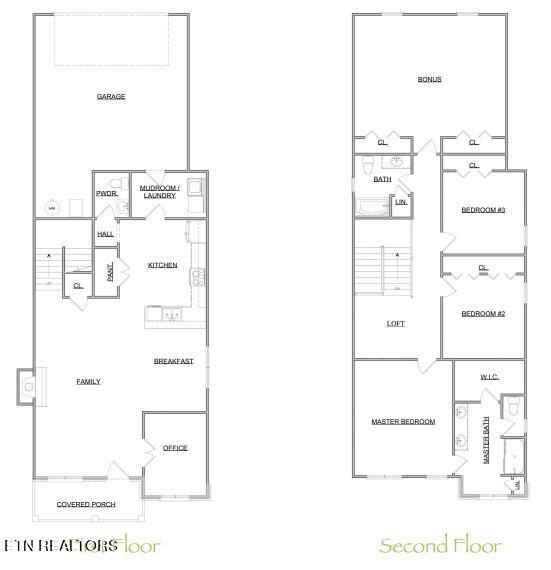 114 Songberry Street, Unit LOT 41F Oak Ridge, TN 37830 - Photo 3 of 42 Prescott Standard Rear Entry Floor Plan