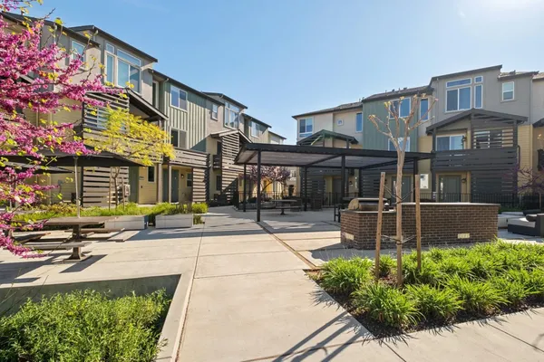 a house view with a outdoor space