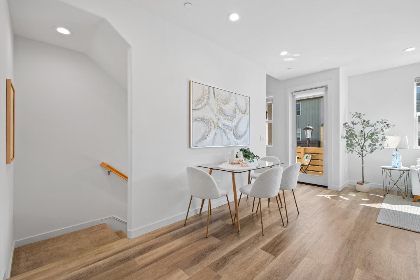 511 Sage Court Milpitas, CA 95035 - Photo 16 of 47 a workspace with furniture and wooden floor