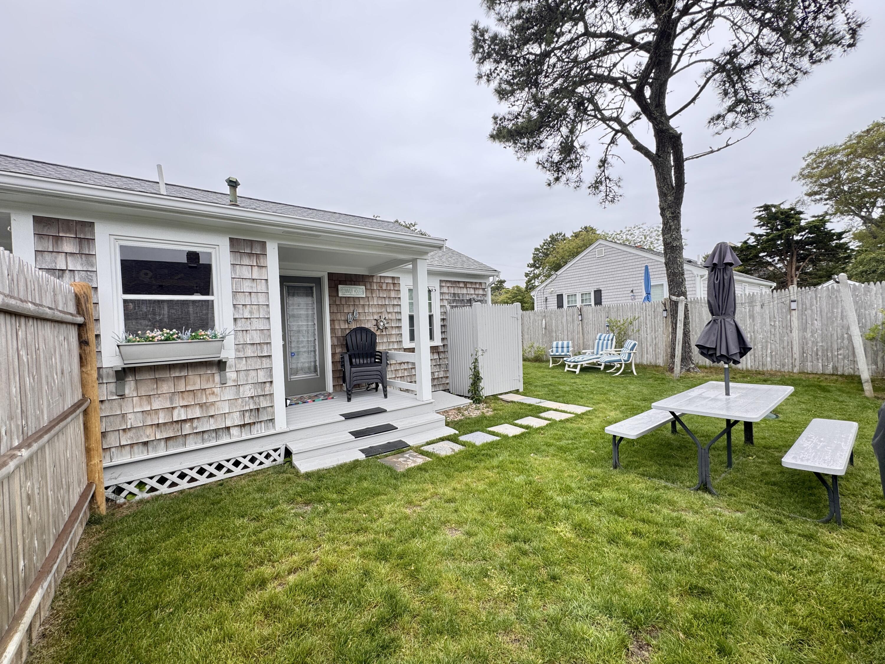 56-58 Uncle Rolf Road Dennis Port, MA 02639 - Photo 5 of 44 a view of a house with backyard and sitting area