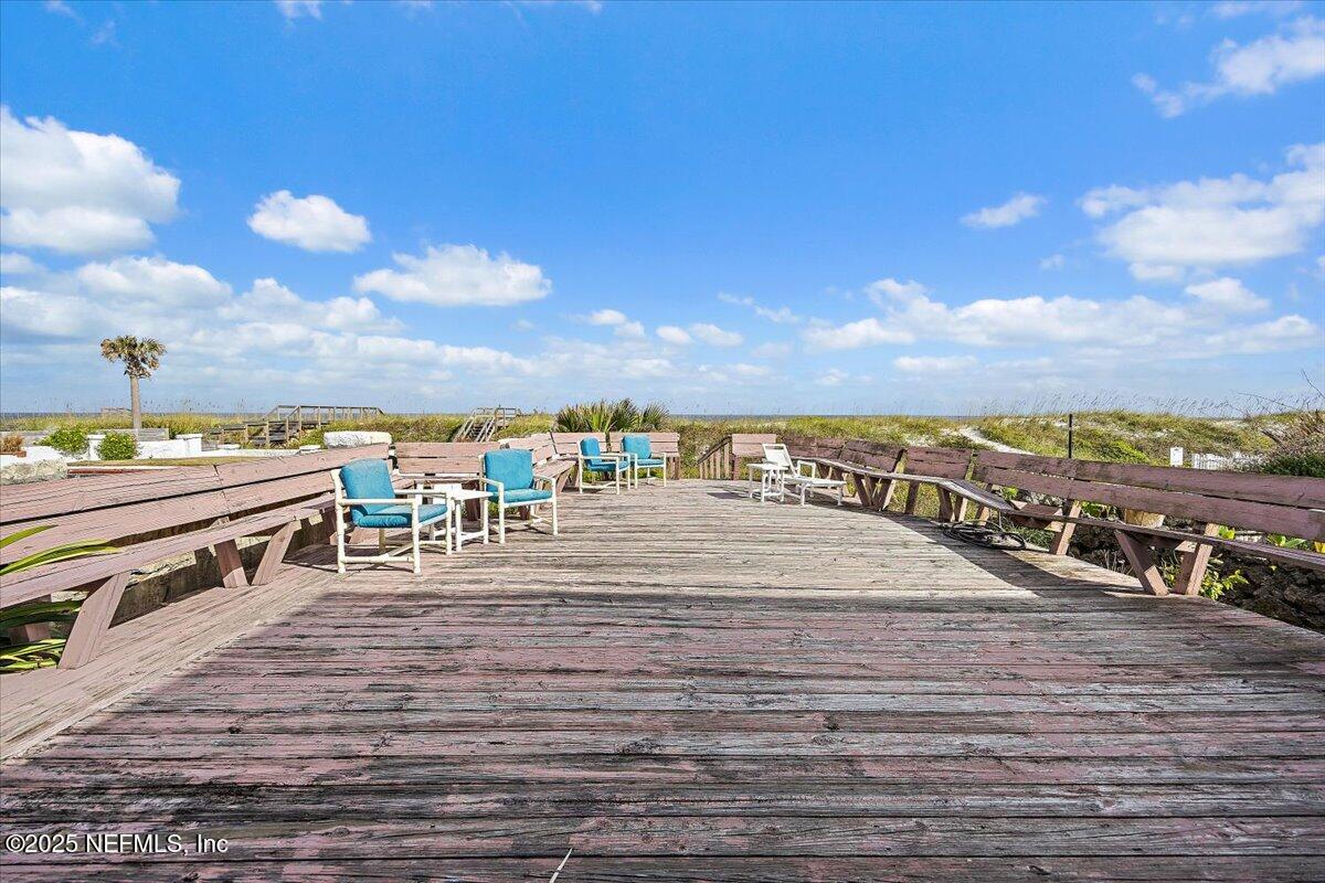 517 Beach Avenue Atlantic Beach, FL 32233 - Photo 18 of 25 a view of a terrace with lawn chairs