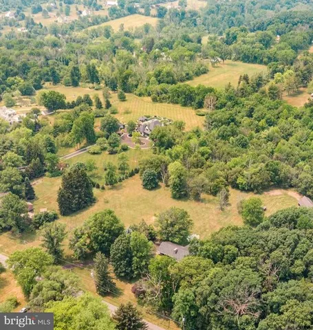 a view of a lake with a city