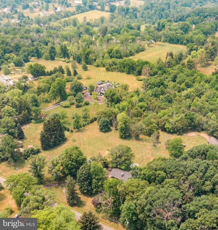 a view of a lake with a city
