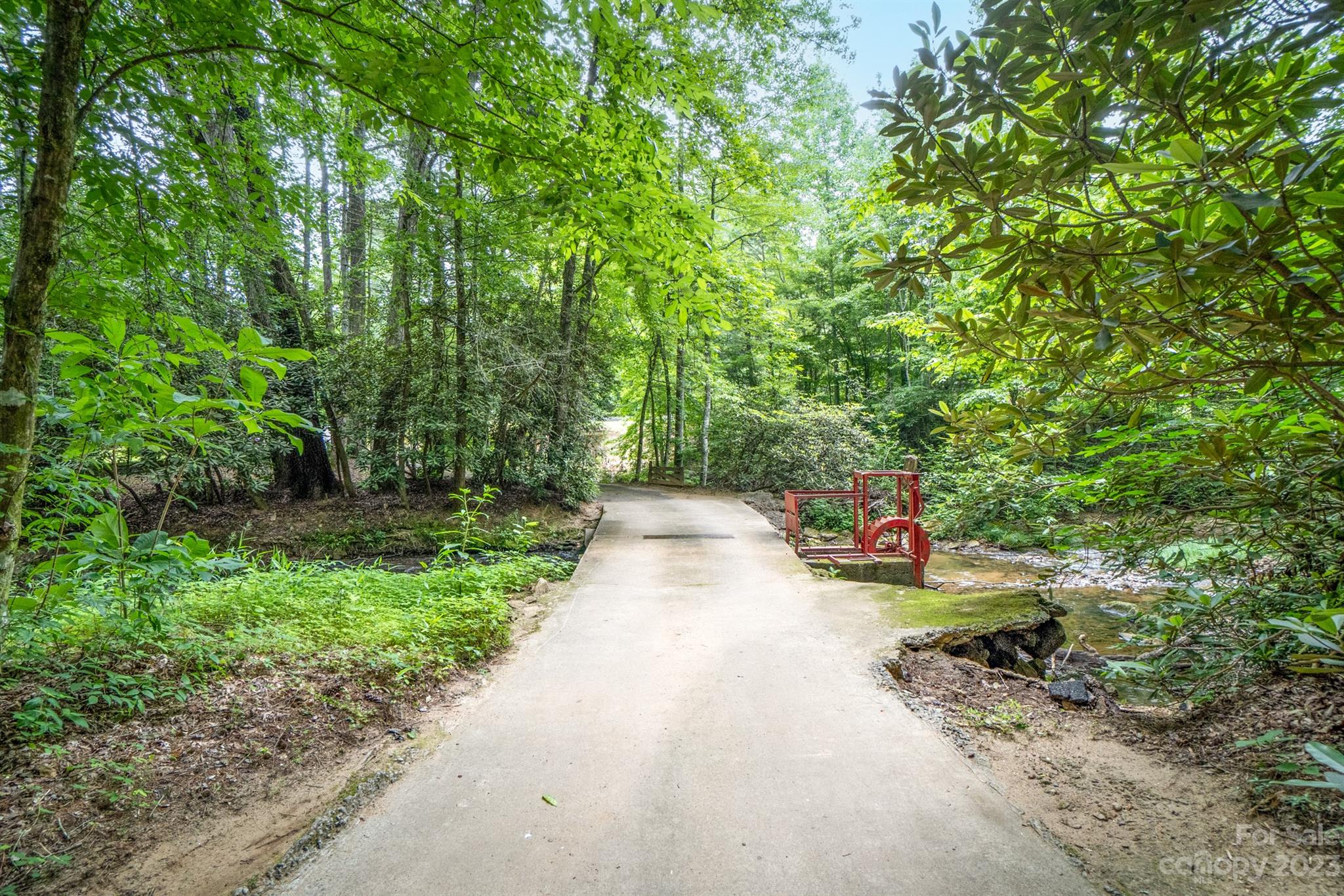 5646 Highway 18 Morganton, NC 28655 - Photo 3 of 37 a view of a road with plants and a small yard