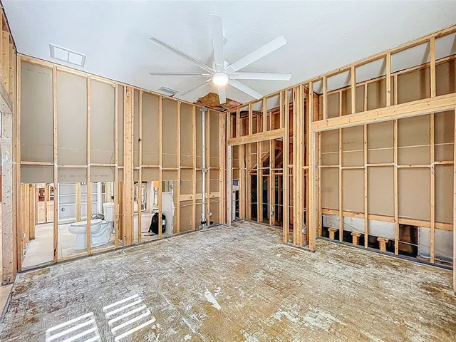 a view of an outdoor space and swimming pool